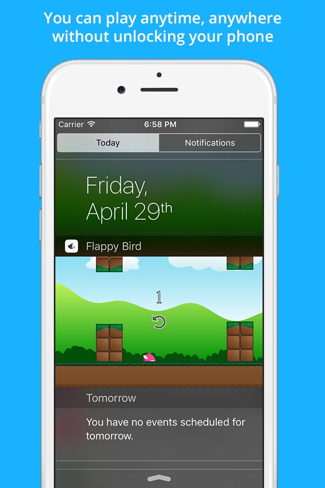 Clumsy Bird - The Trump Jumping And Switch Color Notification Widget Game screenshot 2