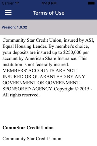 CommStar Credit Union screenshot 2