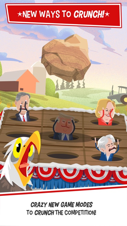 Candidate Crunch: Donald Trump vs Hillary Clinton vs Bernie - Funny Election Game screenshot-0