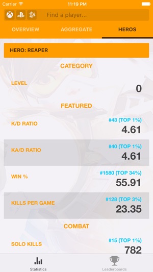 TRN Stats for Overwatch(圖4)-速報App