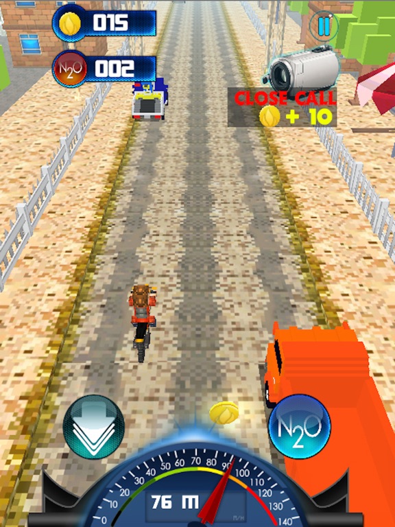 Craft Bike Blocky City Driving : Real Moto Traffic Racing Game Adventure 3Dのおすすめ画像3
