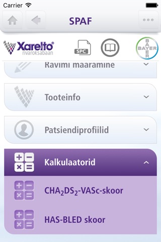 Xarelto (rivaroksabaan) arstile screenshot 3