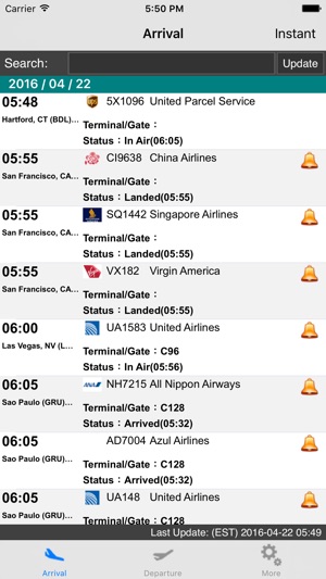 NY Newark Liberty Airport(EWR) Flight Info(圖1)-速報App