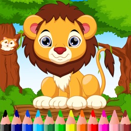 Animal Color Mix Page Paintbrush, Draw,Doodle,Coloring Book For Kid