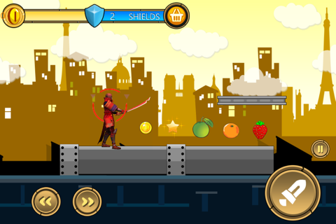 Red Samurai Jump - Jumper Ninja Veggie Adventure Games screenshot 2