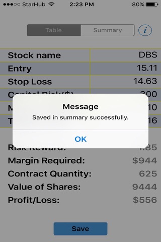 CFD/ETF Risk Calculator screenshot 3