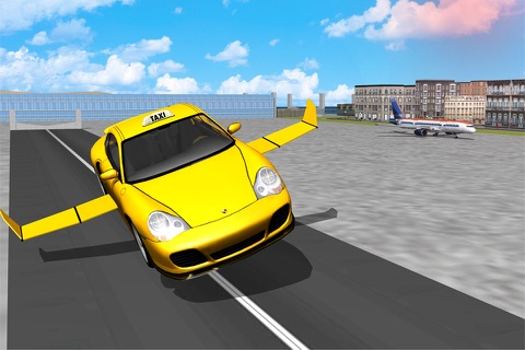 Taxi Car Flying Simulator screenshot 2