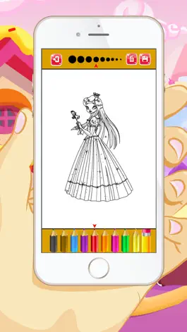 Game screenshot Princess Coloring Book -  Educational Color and  Paint Games Free For kids and Toddlers hack