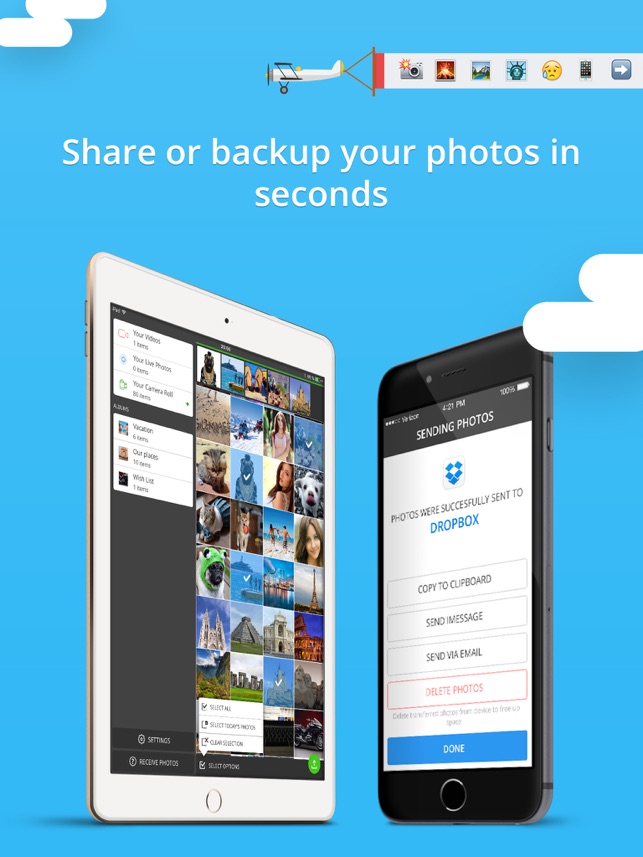 ‎Photo Transfer 3.0 wifi - share and backup your photos and videos Screenshot