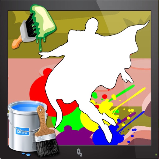 Coloring For Kids Games supermans Edition Icon