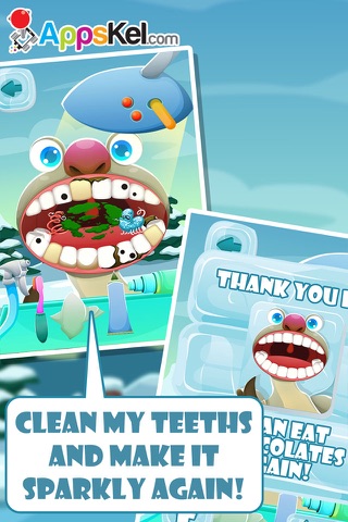 Ice Pets Dentist Adventures – Pete's Crazy Tooth Games for Kids Free screenshot 3