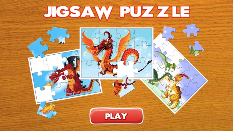 Dinosaur And Dragon Puzzle - Dino Jigsaw Puzzles For Kids Toddler and Preschool Learning Games