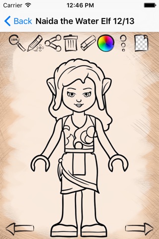 Draw And Paint Lego Elves Characters Edition screenshot 4