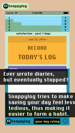 Snappylog - Quick daily diary(圖2)-速報App