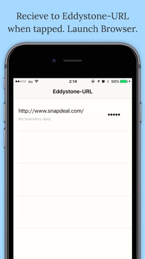 Eddystone-URL on Browser