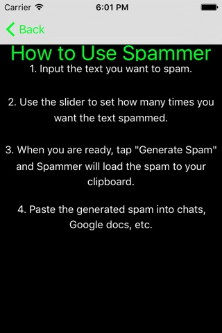 Spammer screenshot 3