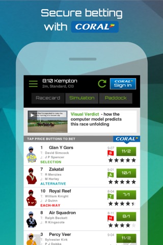 The Racing App screenshot 2