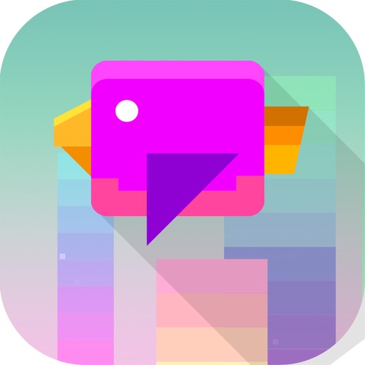 Purple Bird Spike Avoid - Candy Collectible iOS App