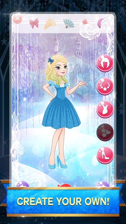 " Snow fall princess High-land " Dress-up : The Ever queen sister after fever games screenshot-3