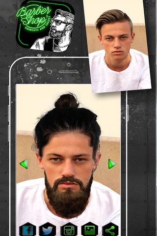 Barber Shop Photo Editor – Virtual Men Hair.style.s & Beard Salon, Shave and Add Mustaches screenshot 3
