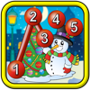 Kids Christmas Connect the Dots Puzzles - educational dot to dot game for preschool children 2+