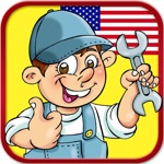 基本概念英语 4 职业英语 - 为孩子。选择正确的答案！- Professions in English  for kids