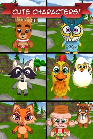Cartoon Animal Run  - Games for Kids Free screenshot 2