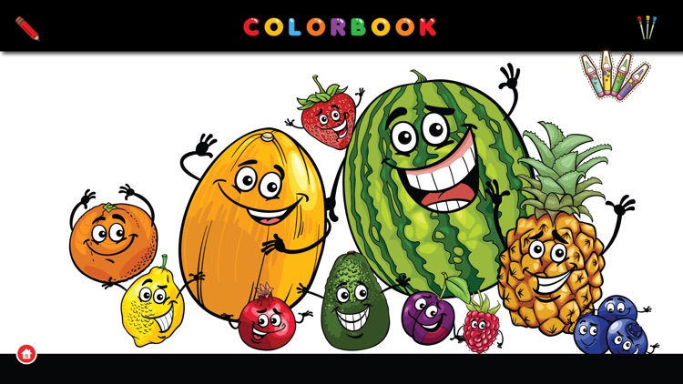 Coloring Me: Healthy Fruit