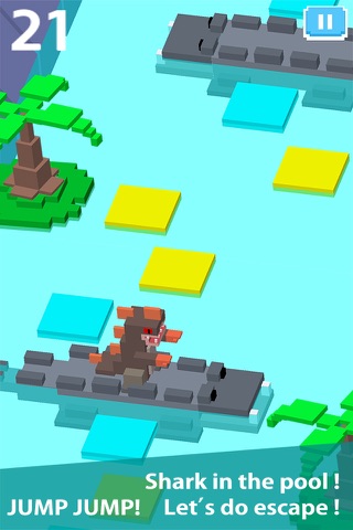 Crossy shark screenshot 2