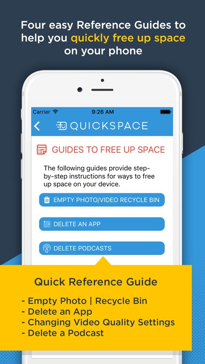 QuickSpace - Available Photo & Video Space and Video Viewer screenshot-3