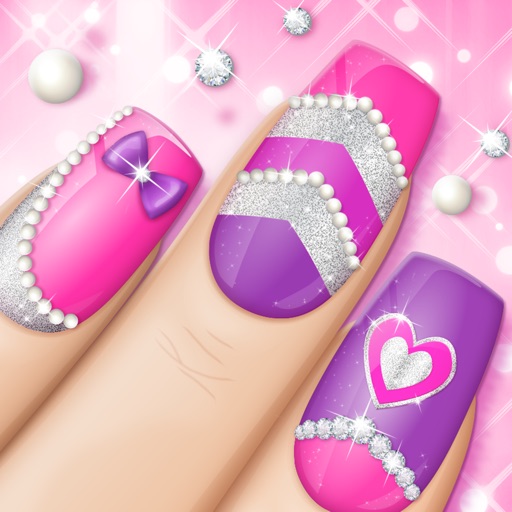 Fashion Nail Art Designs Game: Pink Nails Manicure Salon and Beauty Studio for Girls Icon