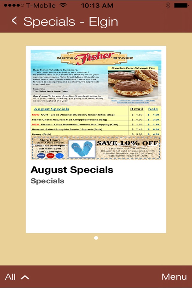 Fisher Nuts Store screenshot 4
