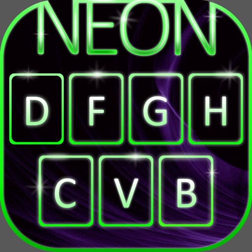 Neon Color Keys – Pimp Your Key.board.s With Glow.ing Skins, Cute Fonts & Emoji Icon