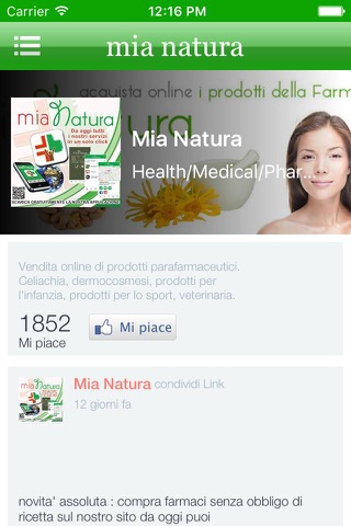 Mia Natura app screenshot 3