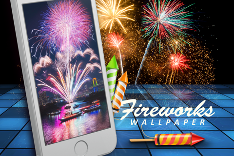 Fireworks Wallpaper – Glow.ing Background.s & Color.ful Light Show On Night Sky screenshot 3