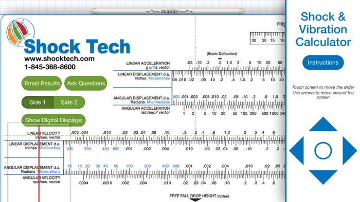 Shock and Vibration Calculator Slide Rule