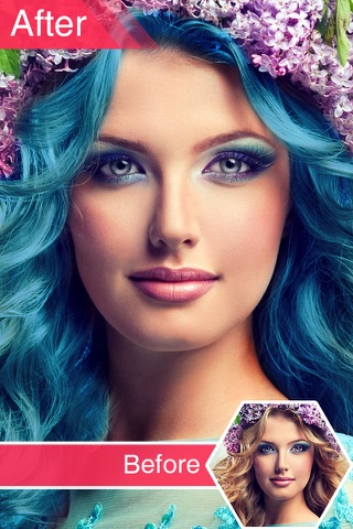 Hair Color Effects - Hair Color & Recolor Styling Booth screenshot 4