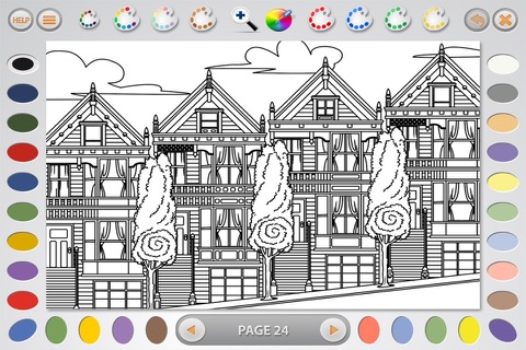 Intricate Coloring 1 Lite: Places screenshot 4