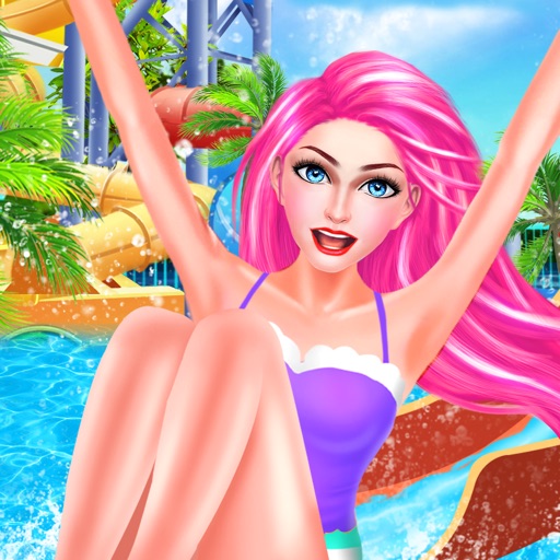 Summer Water Park Salon - Family Holiday SPA, Makeup & Makeover Games