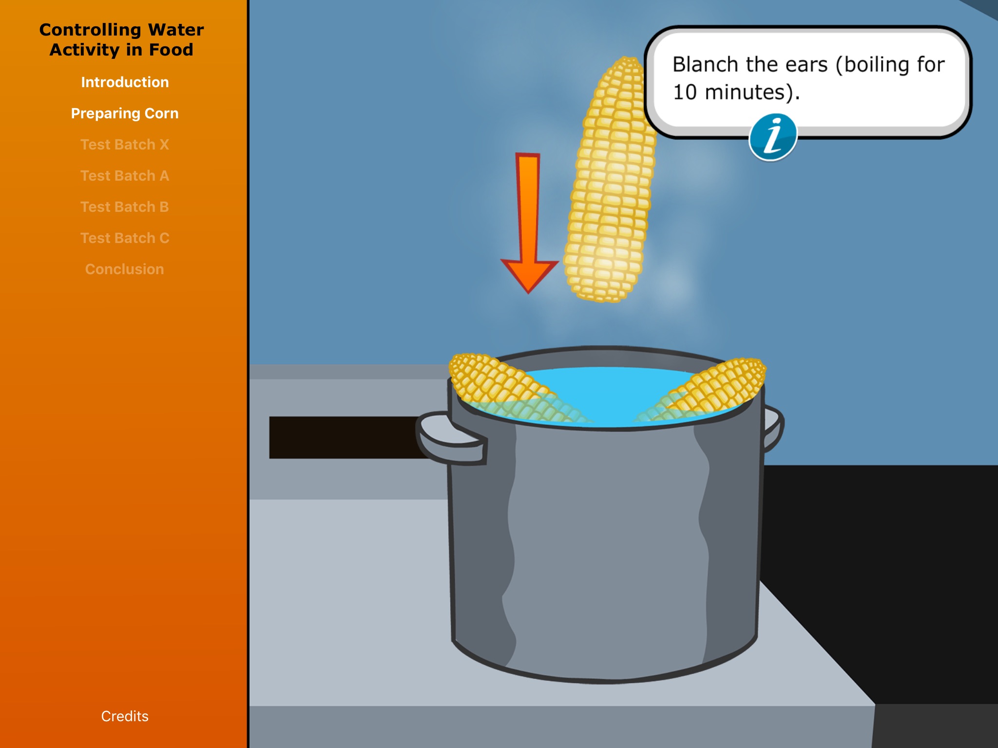 Virtual Labs: Controlling Water Activity in Food screenshot 3