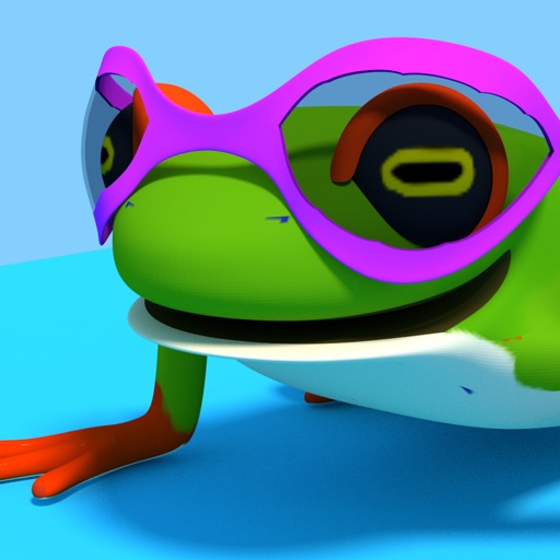 Laid-Back Frog Icon