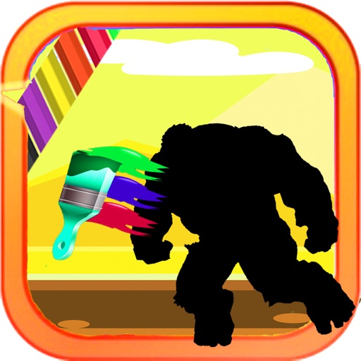 Coloring Page For Kids Game hulk Edition icon