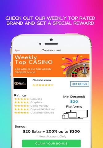 Casino Action - Online Casino Games and Promotions screenshot 4