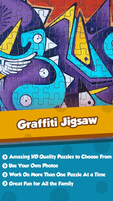 How to cancel & delete Graffitti Jig-saw For Jiggy Lovers - Free Learning Activity from iphone & ipad 1