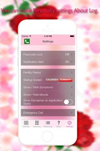 Fertility Period Tracker Lite - Ovulation Tracker & Monthly Cycles with Menstrual Calendar screenshot 4