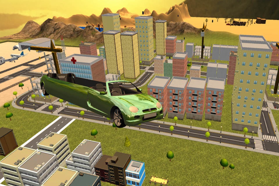 Flying Limo Open Car Edtion Simulator 2016 screenshot 2