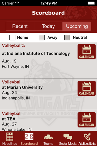 IUK Cougars screenshot 3