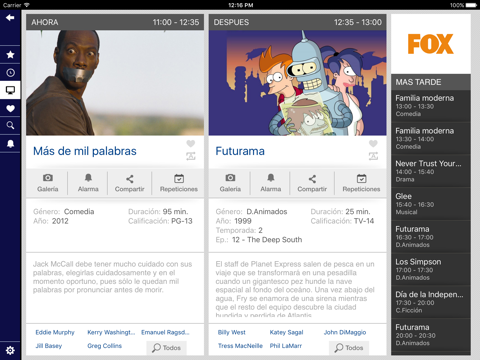 Guía TV Tigo Star for iPad screenshot 3