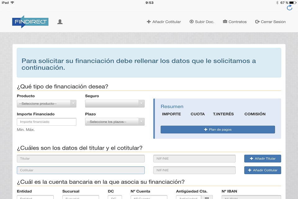 Peticiones Findirect screenshot 4