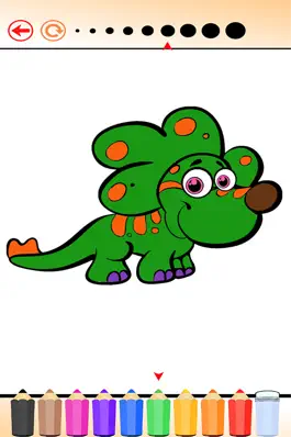 Game screenshot The Dinosaur Coloring Book HD: Learn to color and draw a dinosaur, Free games for children apk